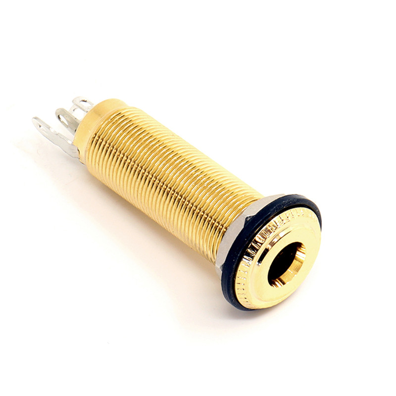 TUBE JACK STEREO 30mm THREAD GOLD