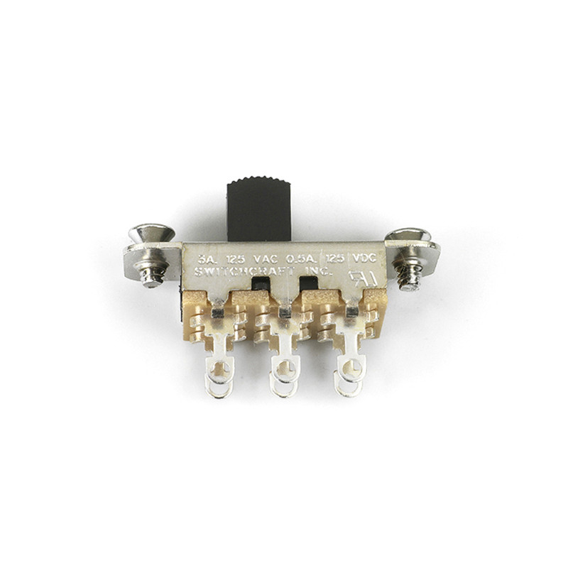 SWITCHCRAFT® SLIDE SWITCH ON-ON FOR JAZZMASTER® / JAGUAR® BLACK TIP