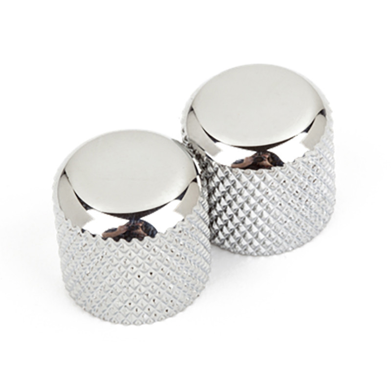 FENDER® TELECASTER®/PRECISION BASS® DOME KNOBS CHROME (2pcs)