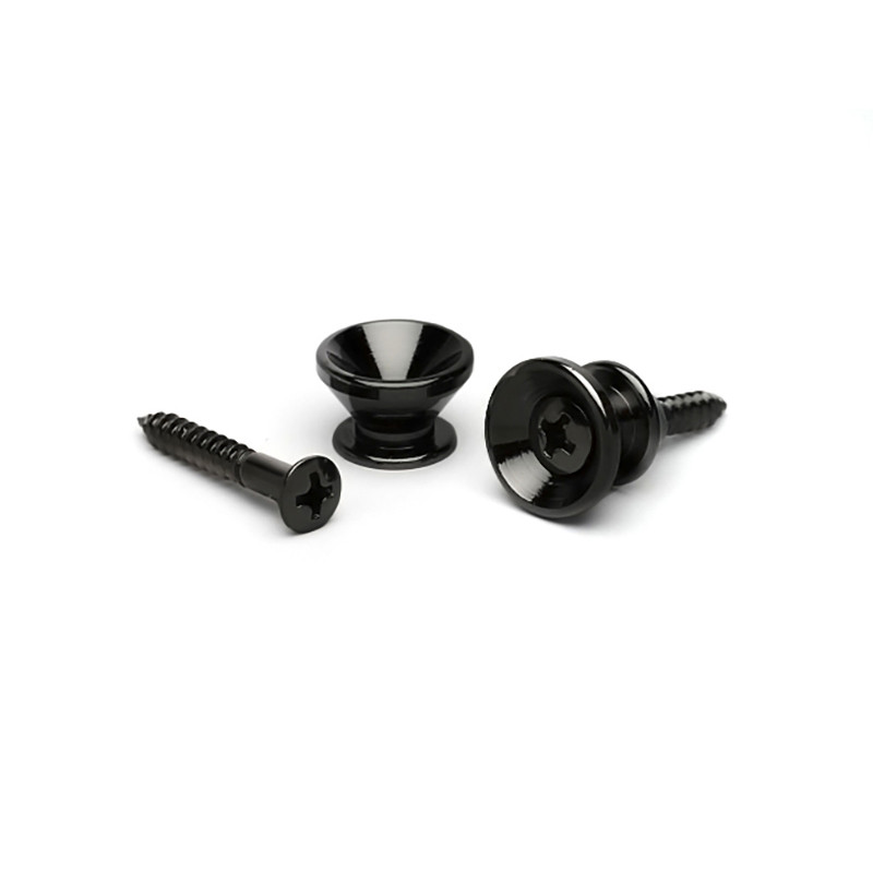 GOTOH® EP-B2 STRAP PINS FENDER® STYLE BLACK (2pcs)