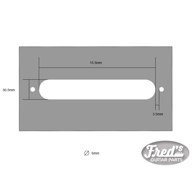 FRATER ROUTING TEMPLATE TELE CAVITY CONTROL Fred's Guitar Parts